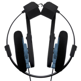 Koss Porta Pro temporal pad close-up, secure comfortable fit for long wear
