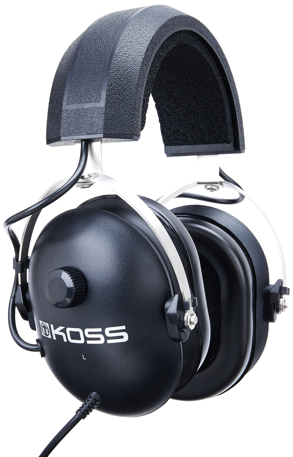 Koss QZ-99 front view showing over-ear cushions and secure headband for focused listening