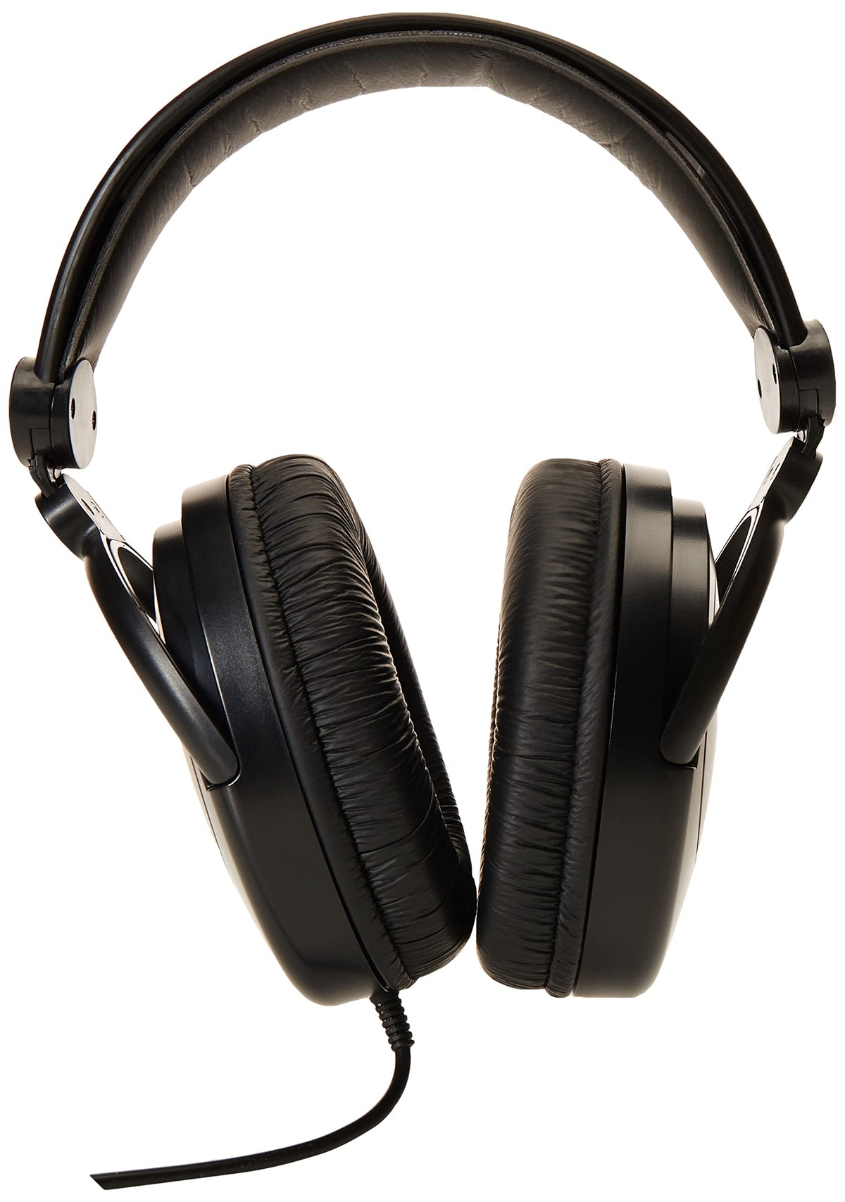 Koss R-80 close-up of leatherette ear cushion providing soft seal and deeper bass