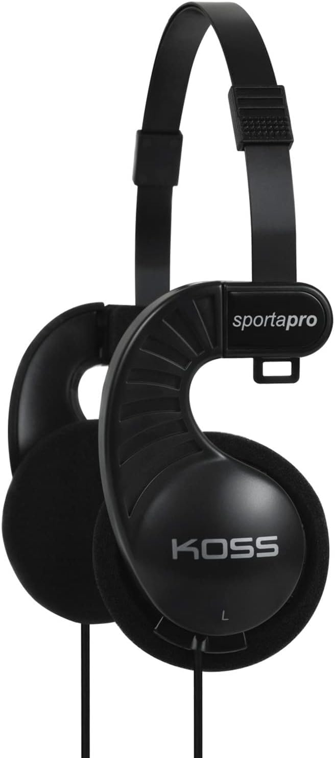 Koss SportaPro on-ear headphones folding design for portable listening