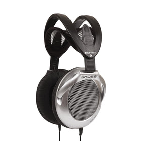 Koss UR40 collapsible headphones folded for easy carry