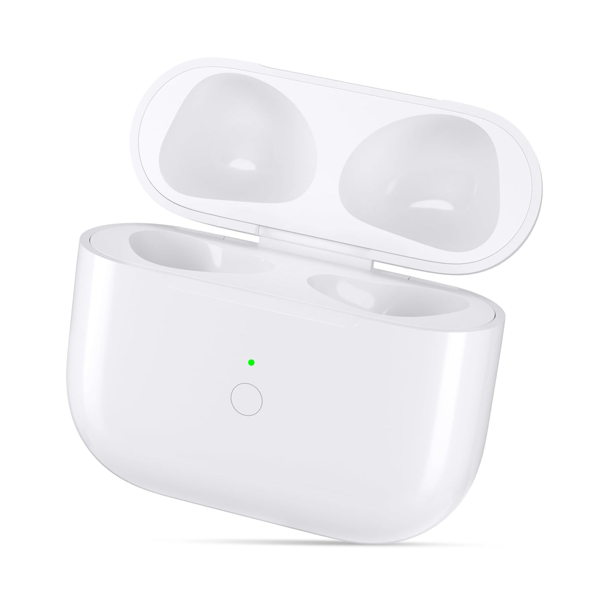 KOSWO AirPods 3rd Gen wireless charging case showing 600mAh capacity for multiple recharges