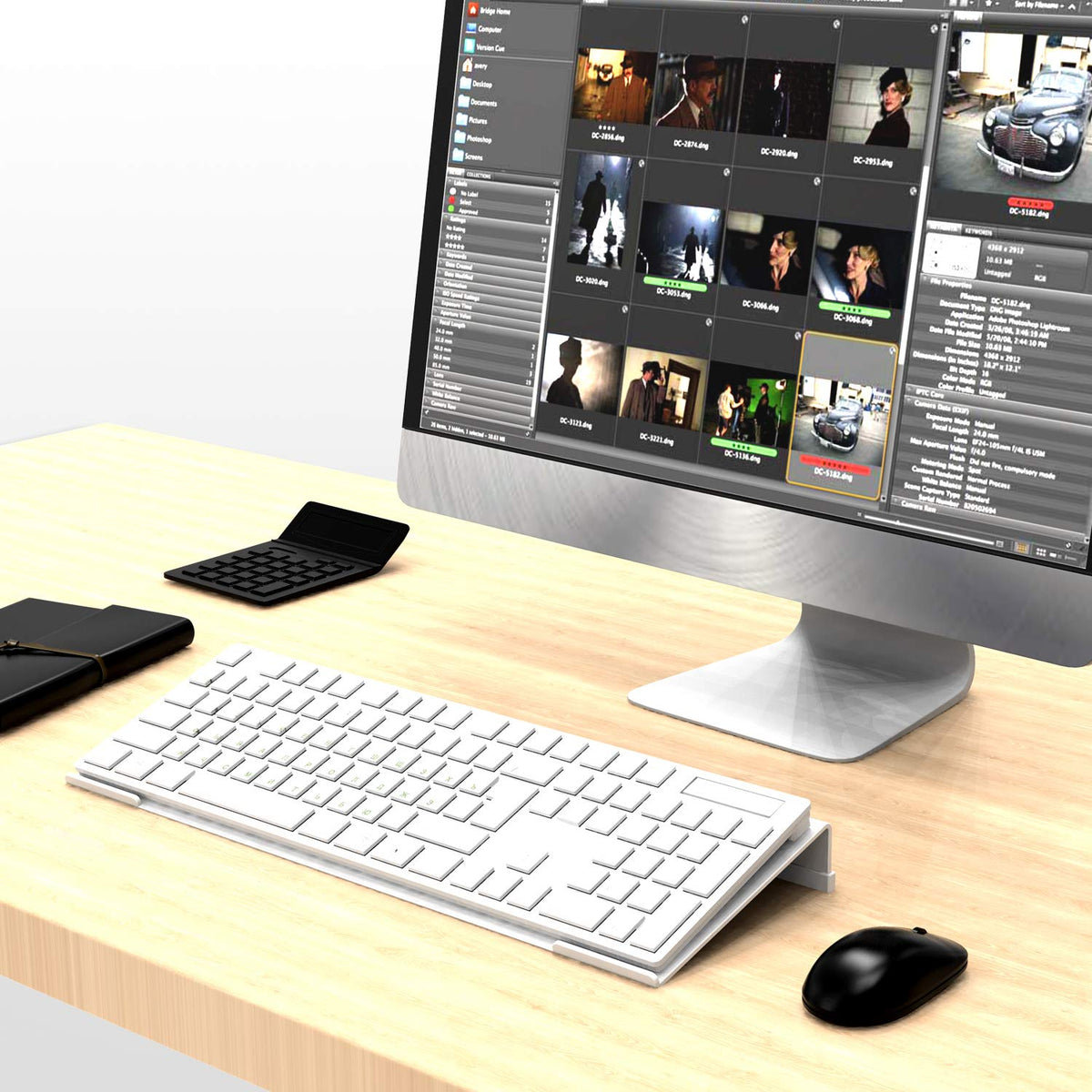 Kotemon dimensions 17L x 5.5W x 1.5H fit most full-size keyboards for quick setup.