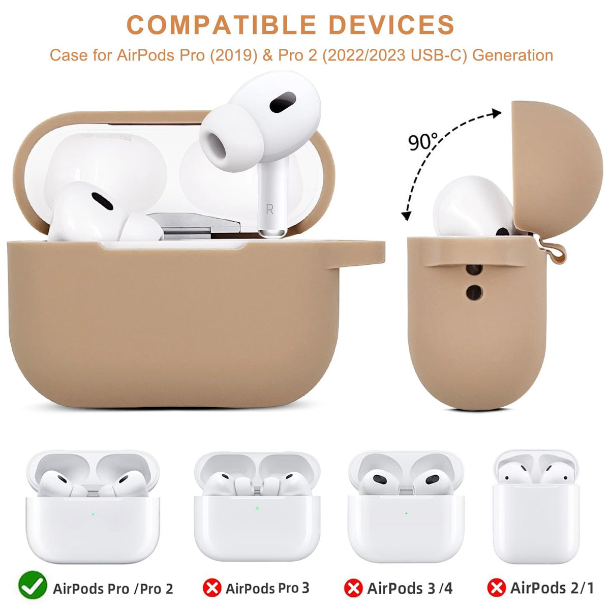 KOUJAON silicone protection keeps AirPods Pro safe from bumps and scratches.