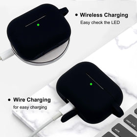 KOUJAON protective case on AirPods Pro while in use for safer handling