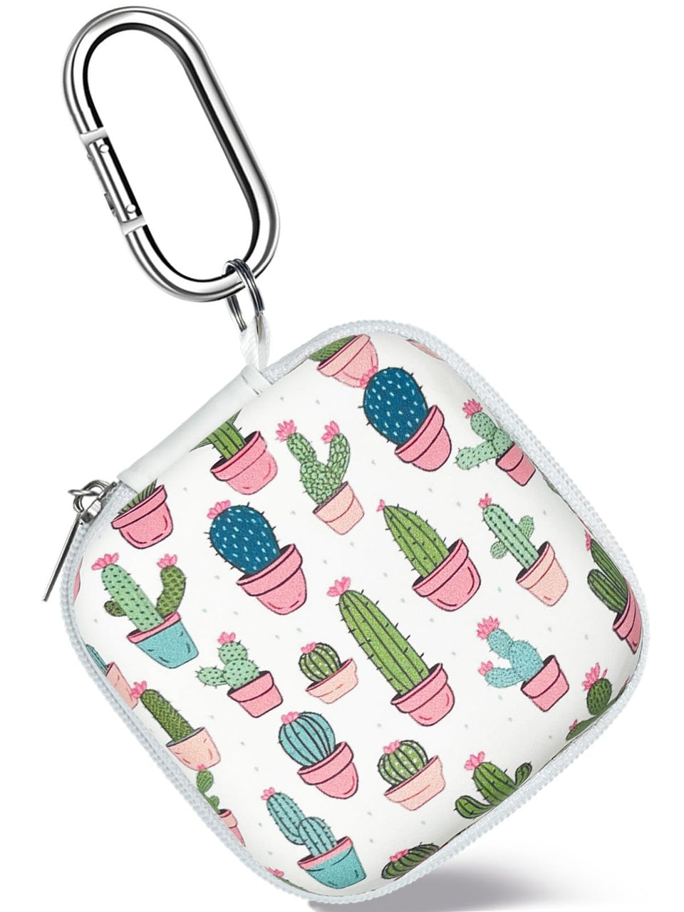 KOUJAON earbud case with cactus pattern for stylish organization on the go