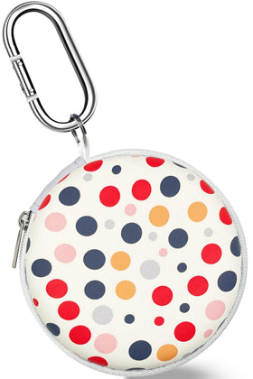 KOUJAON earbud case with dots print keeps AirPods organized on the go.