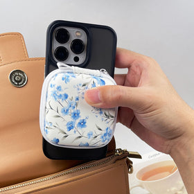 KOUJAON EVA shell blue flower – water-resistant protection on the go