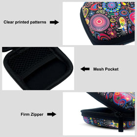 KOUJAON Jellyfish earbud case with carabiner attachment for clipping
