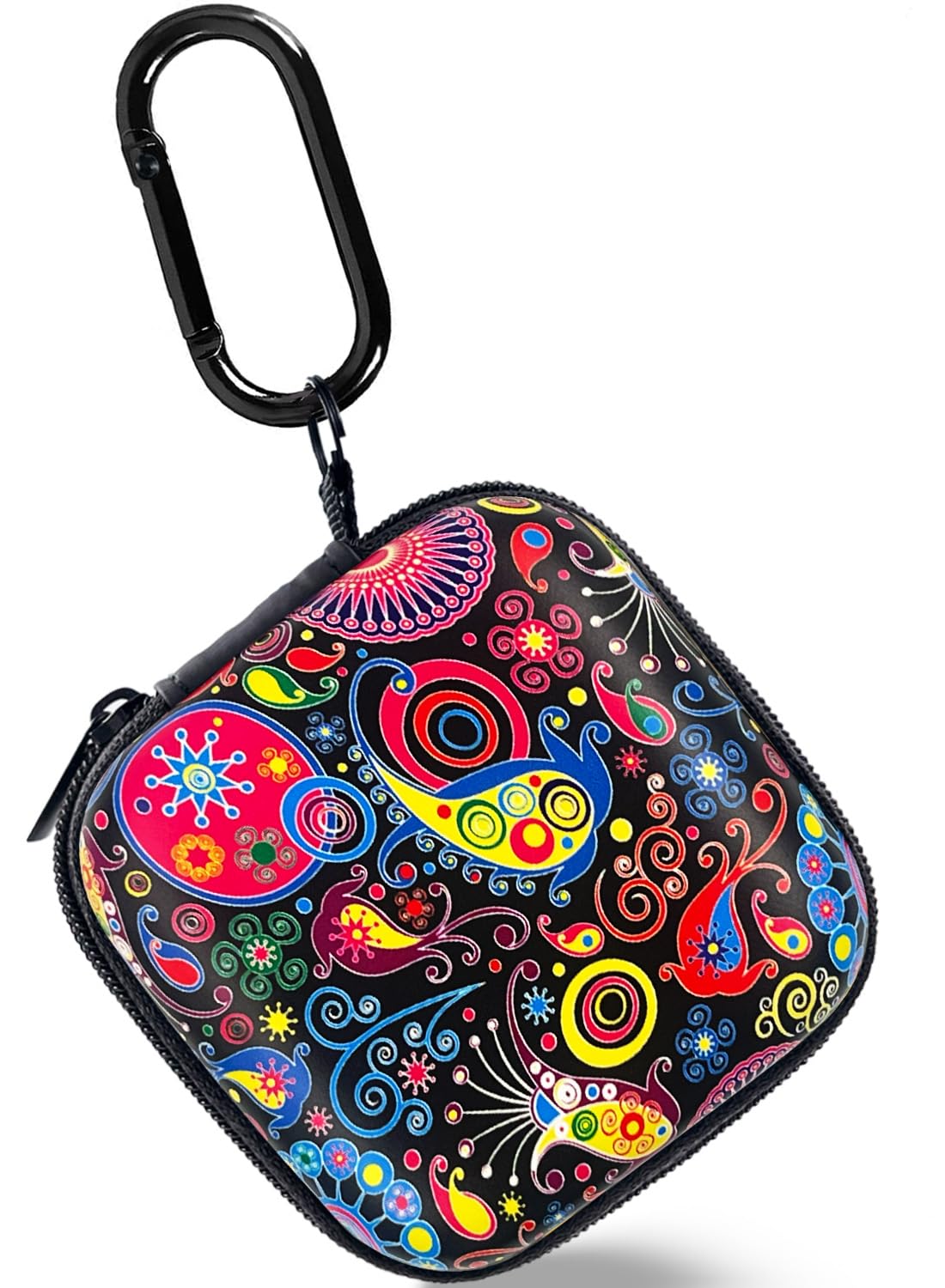 KOUJAON Jellyfish earbud case front view showing compact travel protection