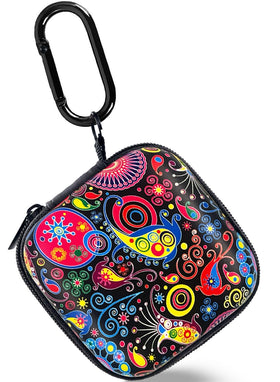 KOUJAON Jellyfish earbud case front view showing compact travel protection