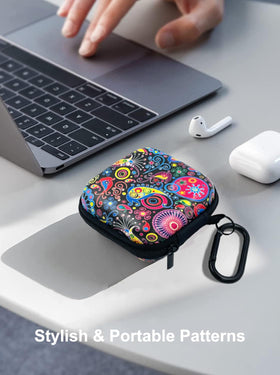 KOUJAON Jellyfish earbud case inner pocket layout for accessories