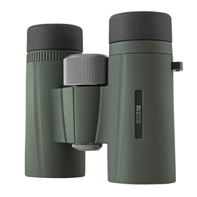 Kowa BD II XD 8x32 binocular, front view, ideal for expansive field viewing