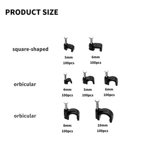 KOXXIAMOQ layout of all clip sizes and shapes to compare cable fit