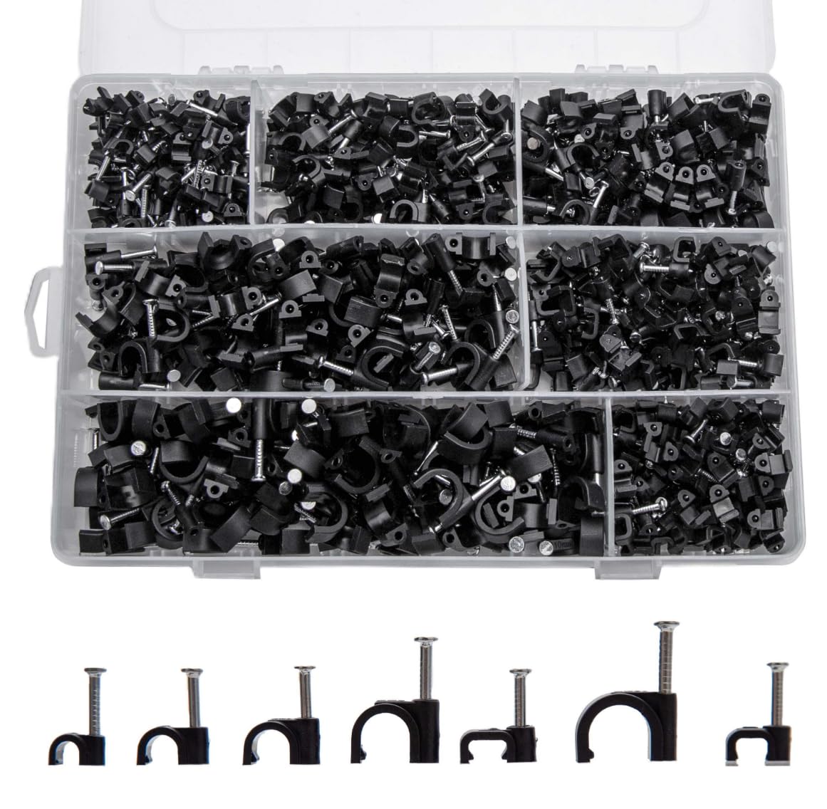 KOXXIAMOQ front package showing 700 clips and sizes for easier selection