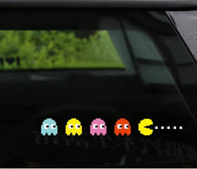 KOZUKI Pac-Man sticker on laptop adding retro charm to device