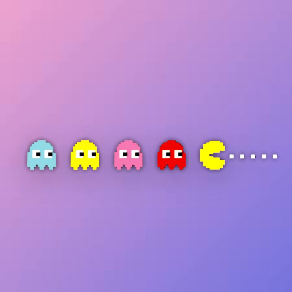 KOZUKI Pac-Man close-up of print detail for vibrant, long-lasting color