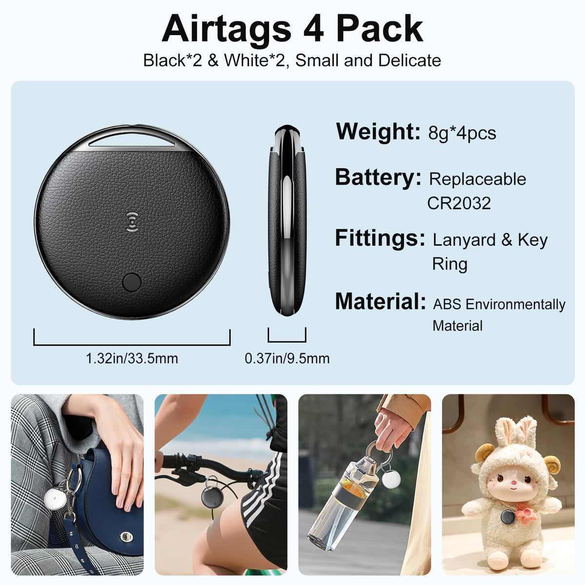 KPMARE Air Tracker rugged waterproof tag withstands rain and outdoor use