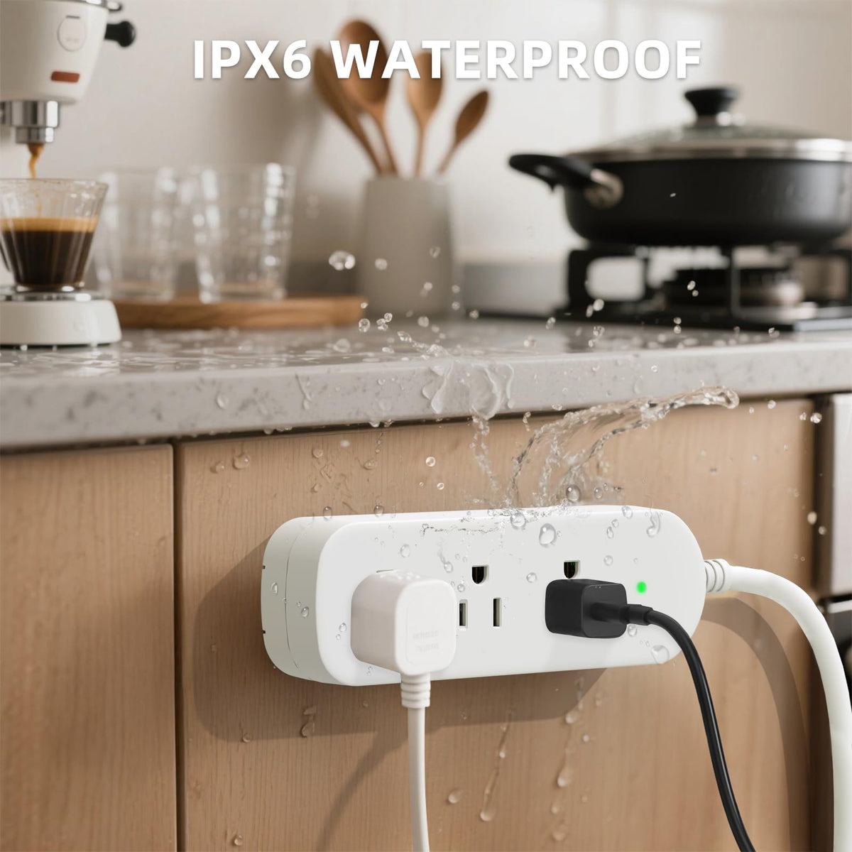 KPQ outdoor power strip surge protection guards devices from spikes.