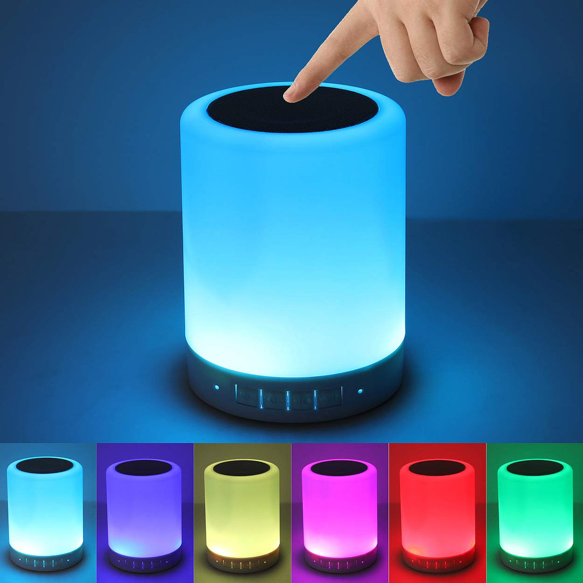 KPR Night Light Bluetooth Speaker on a bedside table with ambient glow and crisp audio.