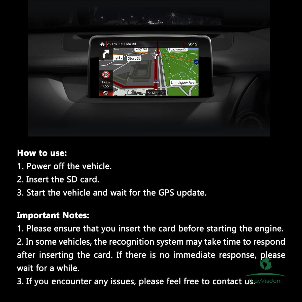 KrayVisdom BHP166EZ1U road trip maps across USA and Canada