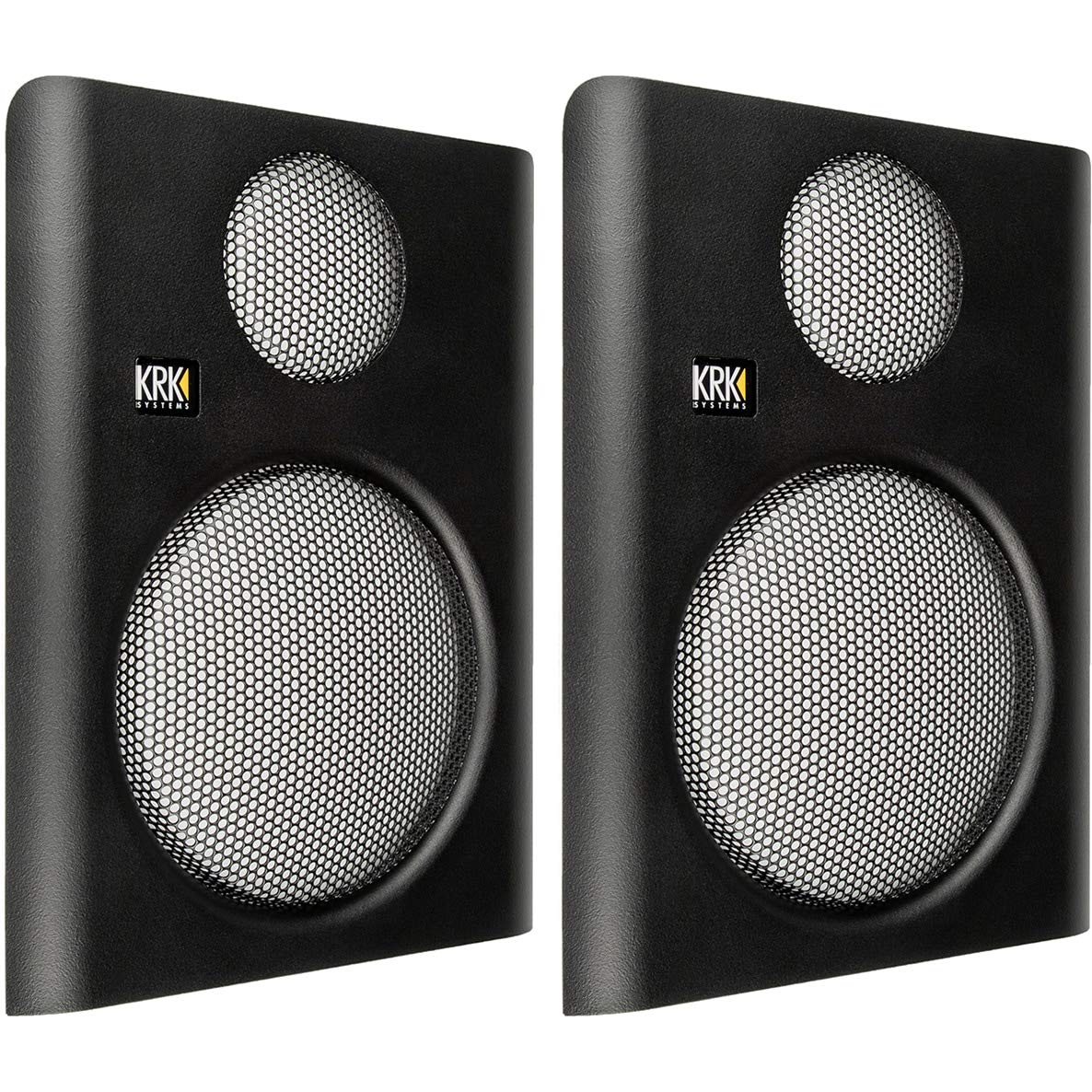 KRK ROKIT G4 RP5G4 grille, side view, protects drivers while preserving airflow.