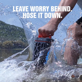 KROCX TRAVOR BassUp mode boosts bass for outdoors.