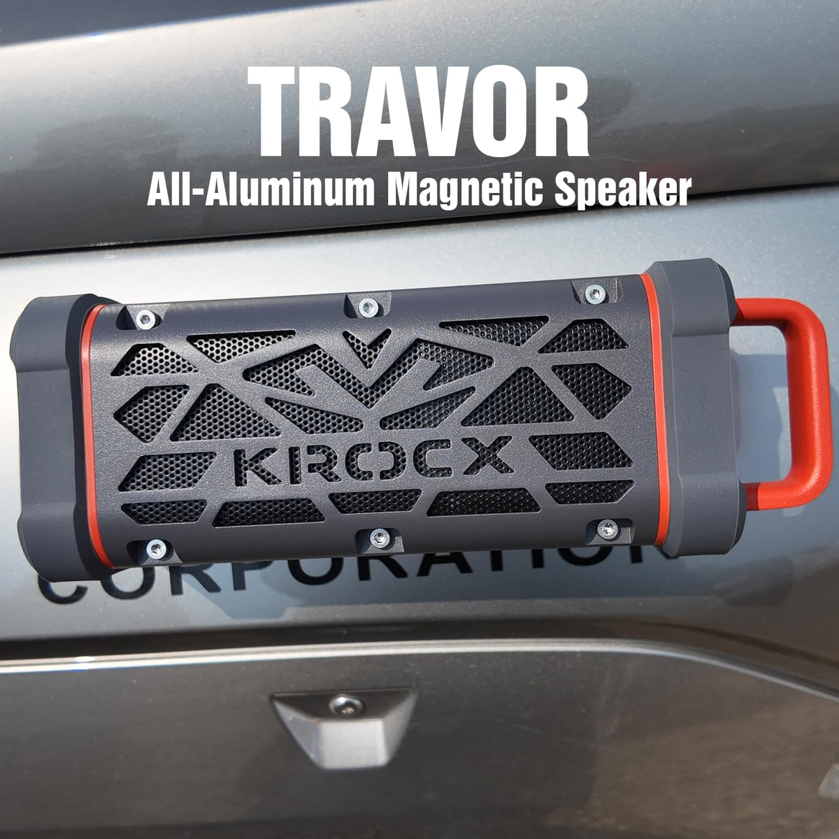 KROCX TRAVOR magnetic mount keeps it hands-free on carts.