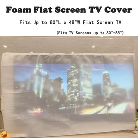 Krodtige TV cover protects during moving and keeps dust away.