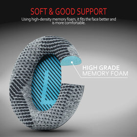 Krone Kalpasmos Bose ear pads gray after installation, improved airtight seal and clarity.