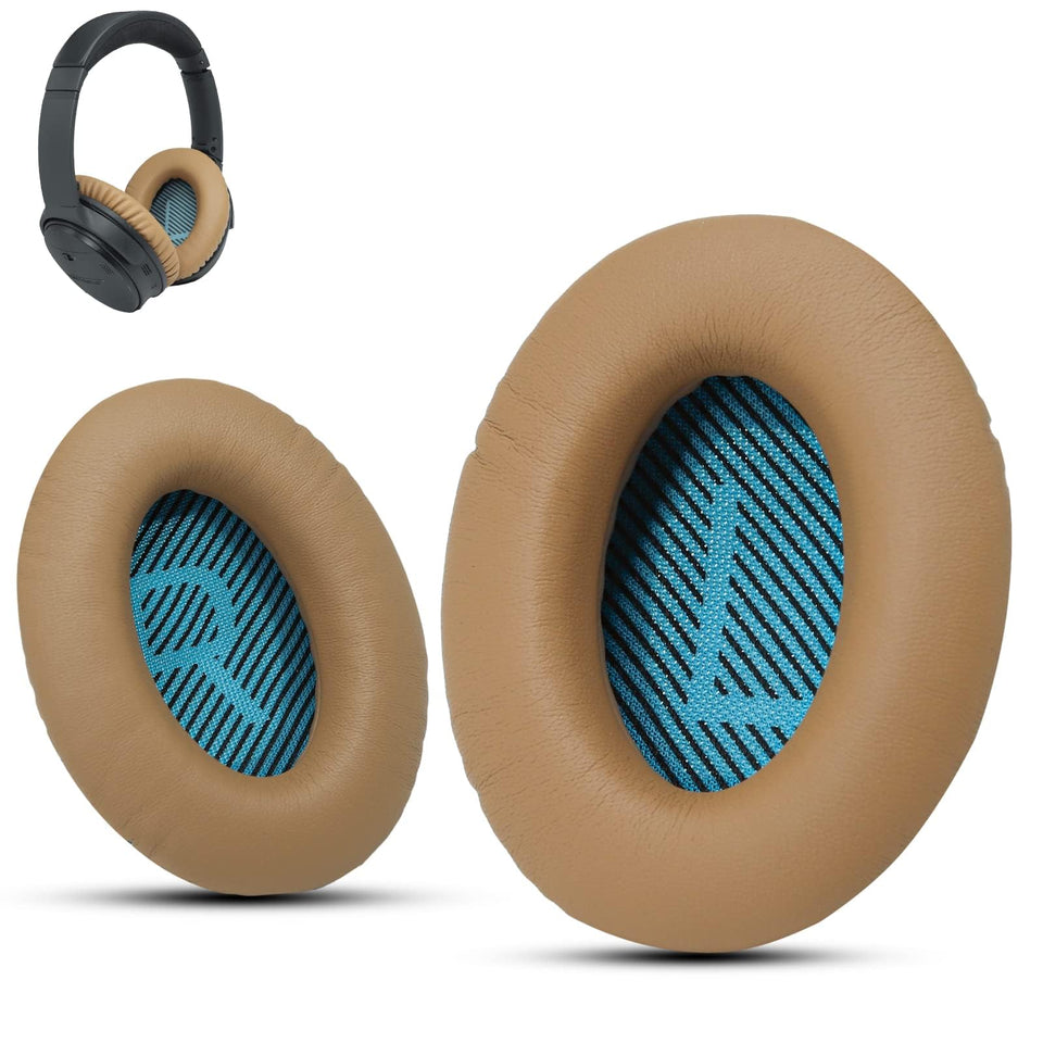 Krone Kalpasmos Bose earpad beige close-up for soft, durable comfort.