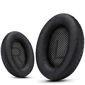 Krone Kalpasmos Bose earpad classic black front view with soft leather and memory foam
