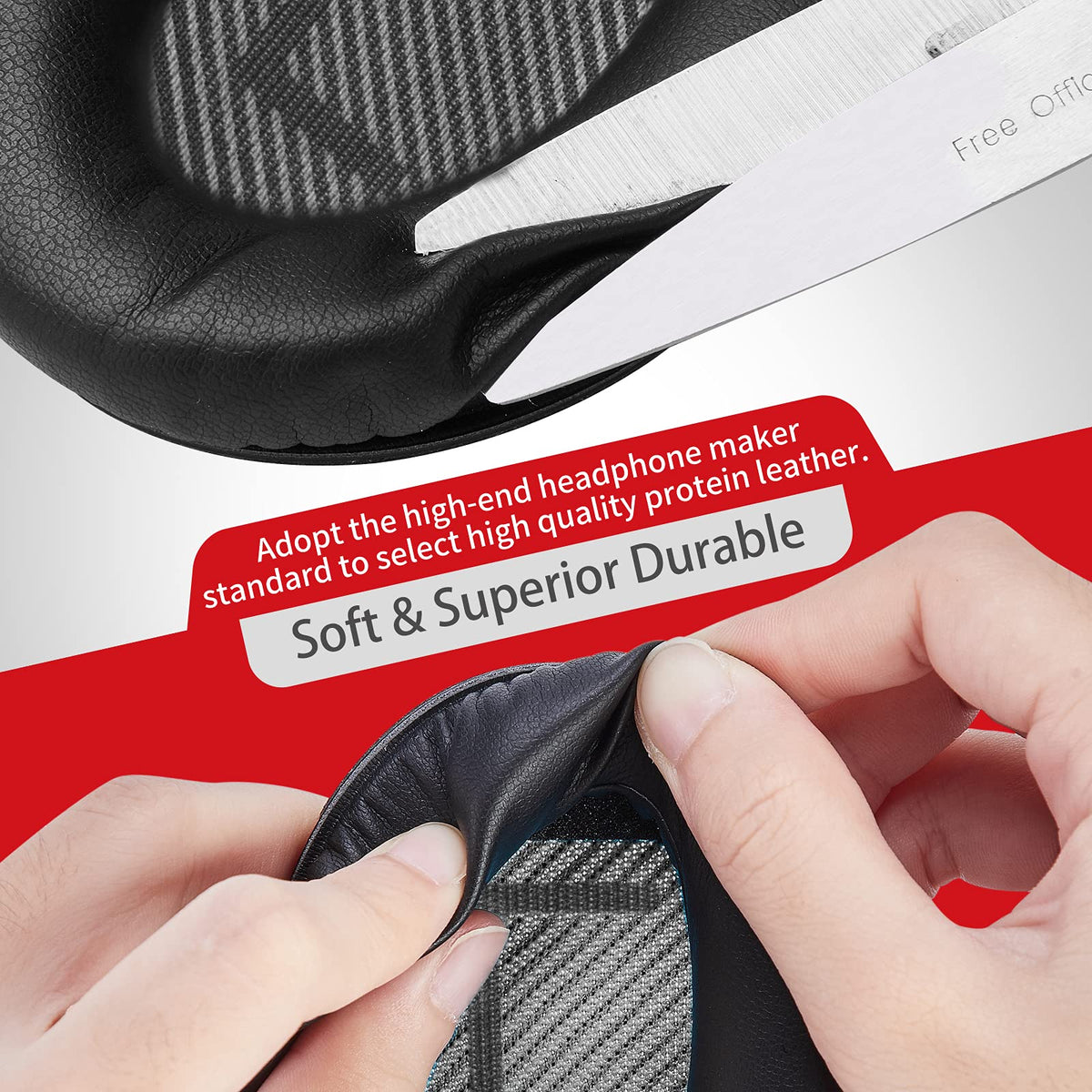 Memory foam core detail from Krone Kalpasmos earpad providing personalized fit