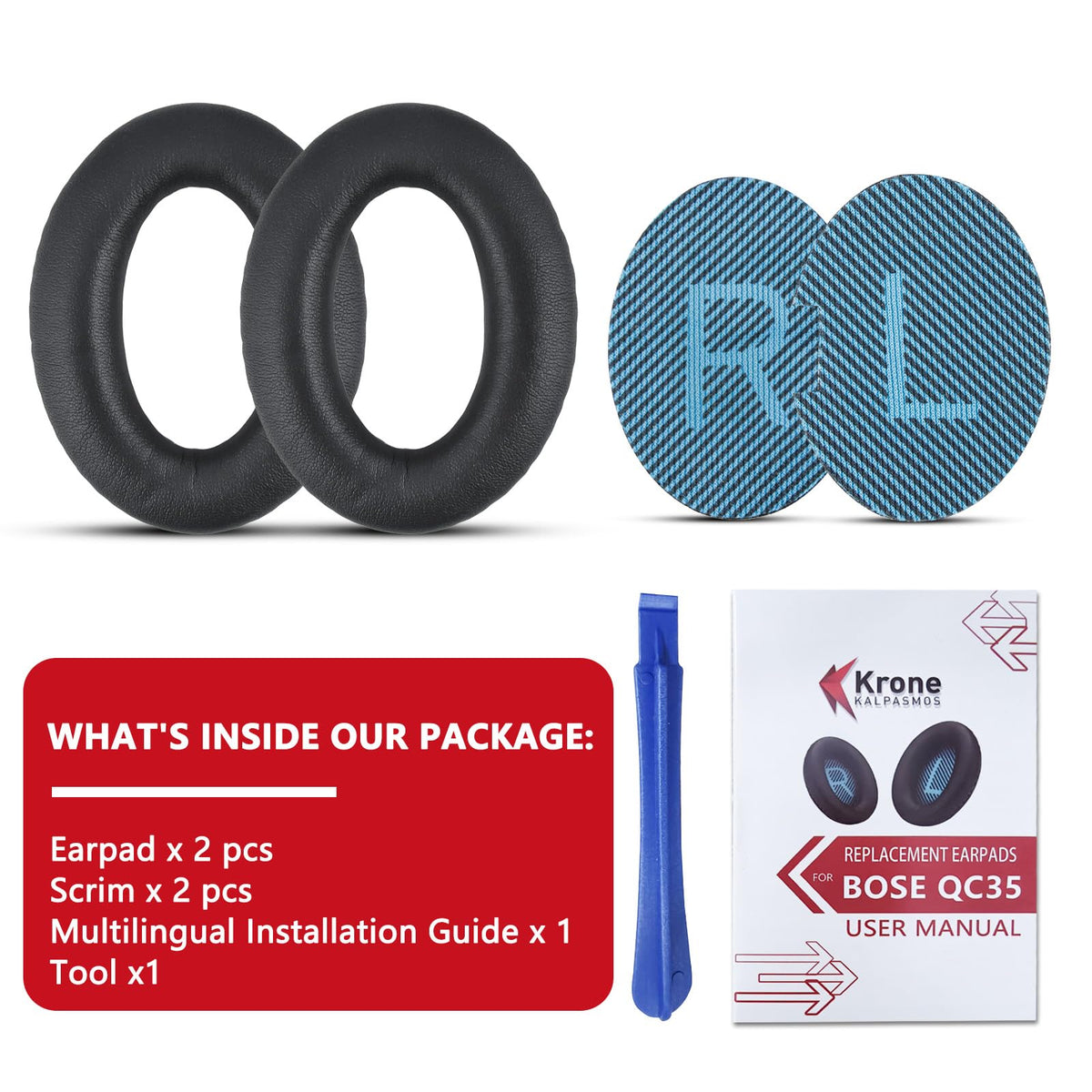 Krone Kalpasmos Bose earpads-comfort fit for long listening sessions