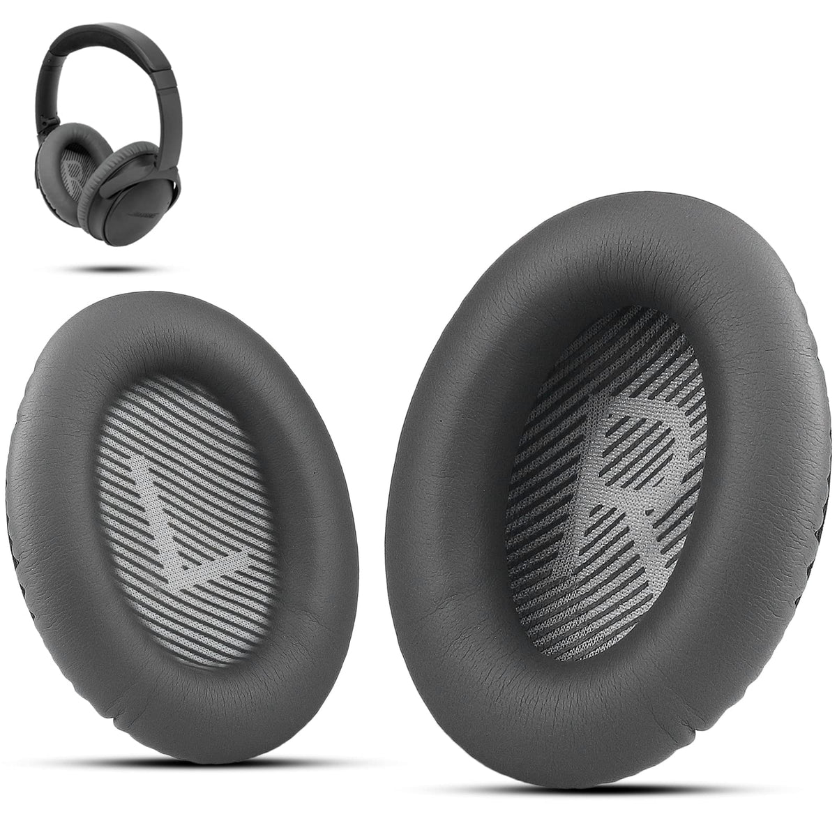 Krone Kalpasmos Bose QC35 II earpad in dark grey offering soft, durable comfort.