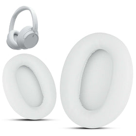Krone Kalpasmos front view of white replacement earpads showing fit and finish benefits