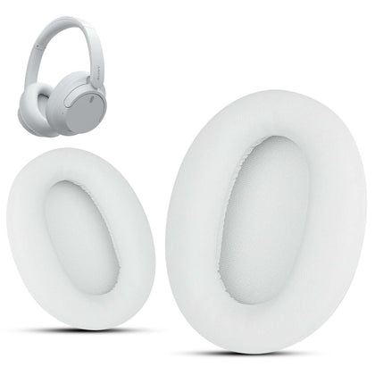 Krone Kalpasmos front view of white replacement earpads showing fit and finish benefits