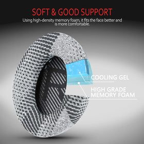 Krone Kalpasmos grey pattern leather earpads on Bose for style and breathability