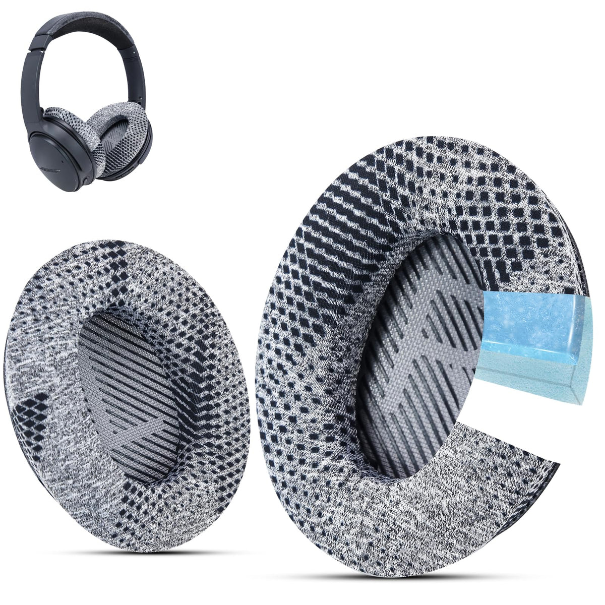 Krone Kalpasmos Instant-Chill earpads with cooling gel for cooler listening sessions.