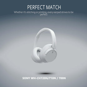 Krone Kalpasmos earpads on headphones in desk setting for longer-wear comfort benefit