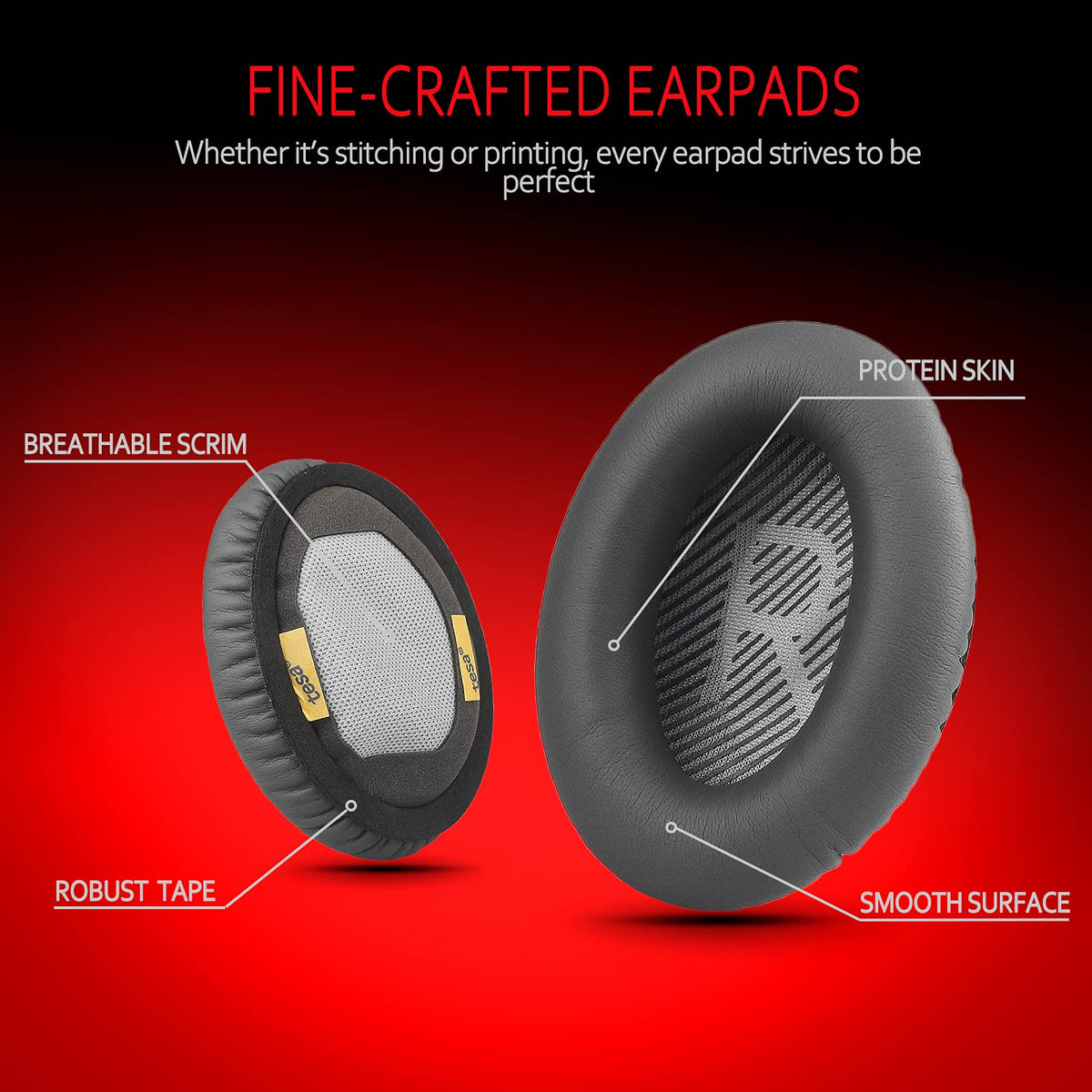 Krone Kalpasmos protein leather ear pads resist sweat and daily wear.