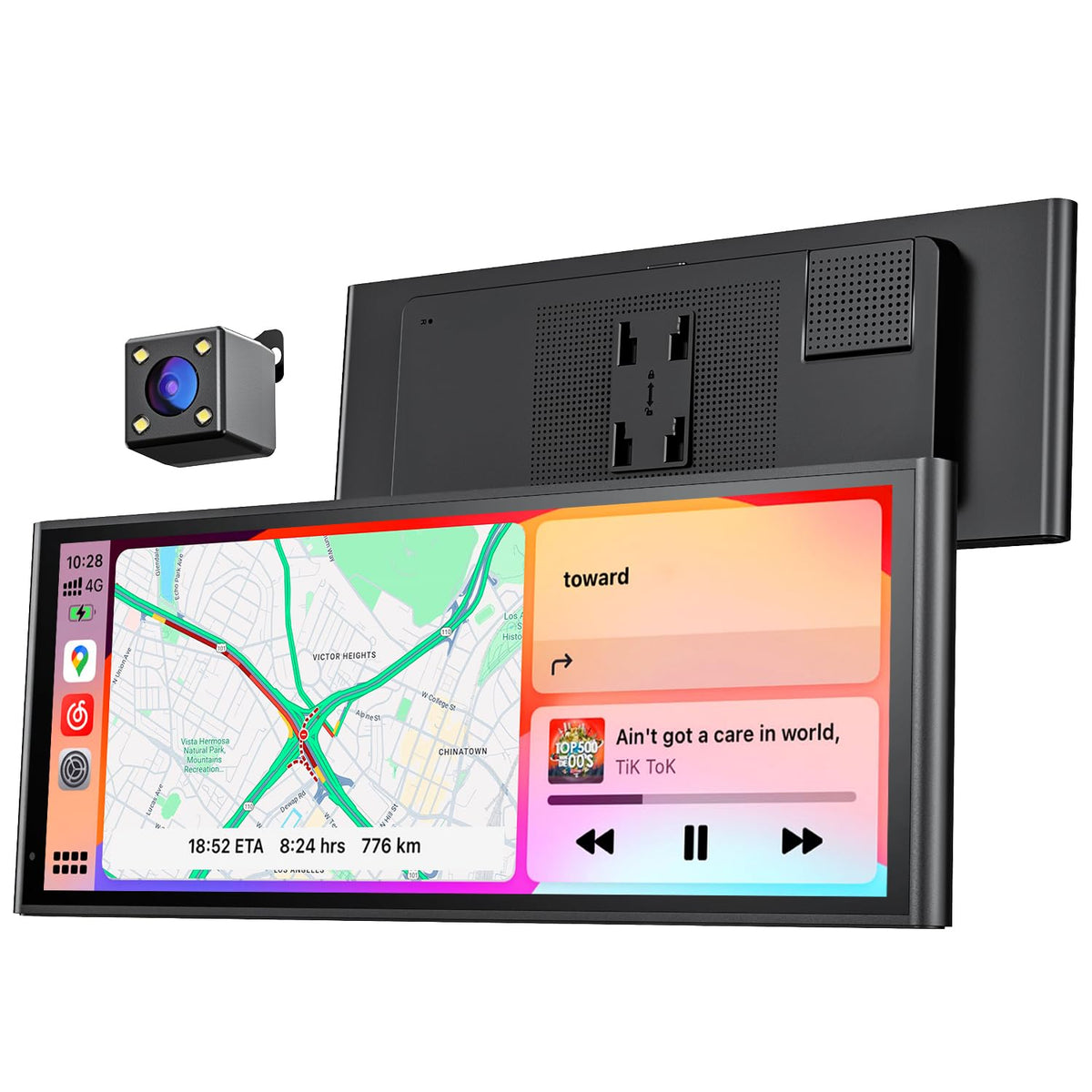 Krunia 9.26-inch CarPlay screen front view showing portable versatility for any car