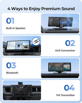 Krunia 9-26-inch GPS navigation with bright display