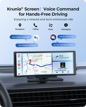 Krunia 9-26-inch IPS display for clear maps and media