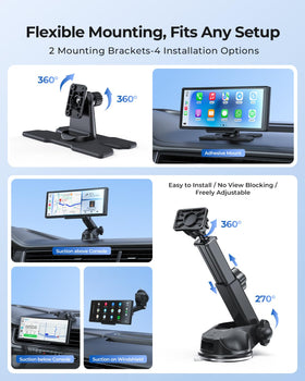 Krunia 9-26-inch wireless CarPlay supports seamless use