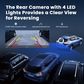 Krunia backup camera integration supports safer parking in tight spaces