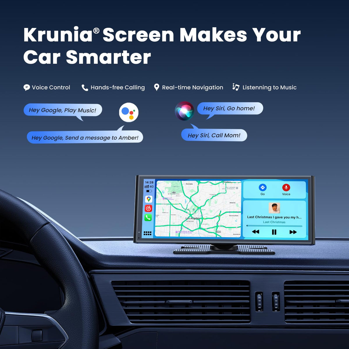 Krunia IPS touchscreen demonstrates bright visuals for day and night use