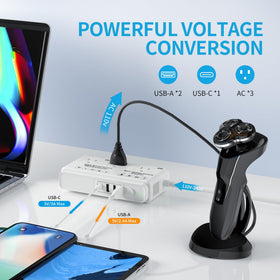 Kruuue charging phones and tablet via USB-A and USB-C for quick device power