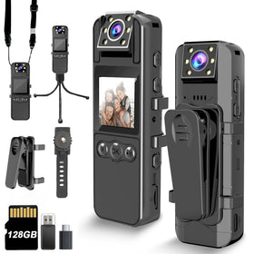 KSADBOSSBO front view showing compact body camera and lens for reliable recording