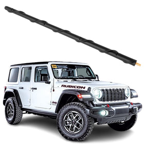 KSaAuto 13-inch antenna for Jeep Wrangler enhances compatibility across 2007-2026 models.